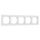 Рамка на 5 постов Werkel W0052401 (белый) Hammer a052529