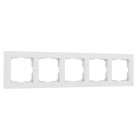 Рамка на 5 постов Werkel W0052401 (белый) Hammer a052529