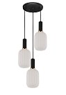 Подвесной светильник Lumina Deco LDP 1218-3 WT+BK Rico