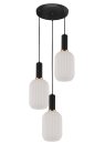 Подвесной светильник Lumina Deco LDP 1218-3 WT+BK Rico