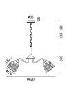 Люстра Freya FR5138PL-05W New Series 138 Nendo