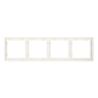 Рамка пластиковая на 4 пост, (хлопок) Voltum VLS100413 S70