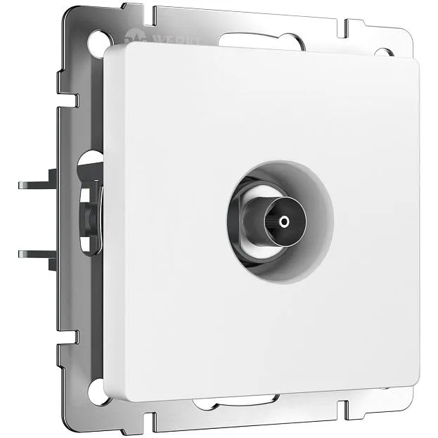 ТВ-розетка оконечная Werkel W1183061 (белый матовый) a062409 ТВ-розетка оконечная Werkel W1183061 (белый матовый) a062409