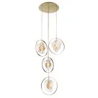 Подвесной светильник Delight Collection P60669-4 gold/clear