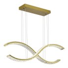 Светильник подвесной Латунь/Прозрачный LED 1*44W 3000K ST-Luce SL6206.303.44 ACENO