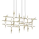 Подвесная люстра Delight Collection MD18001067-30A black/gold Molecular