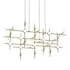 Подвесная люстра Delight Collection MD18001067-30A black/gold Molecular