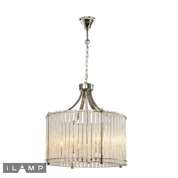 Подвесная люстра iLamp Manhattan P2554-6 Nickel Подвесная люстра iLamp Manhattan P2554-6 Nickel