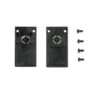 Комплект из 2х черных торцевых заглушек для трекового накладного профиля Vitaluce VT0313-01