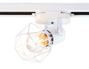 Трековый однофазный светильник со сменной лампой WH белый Ambrella light GL5001