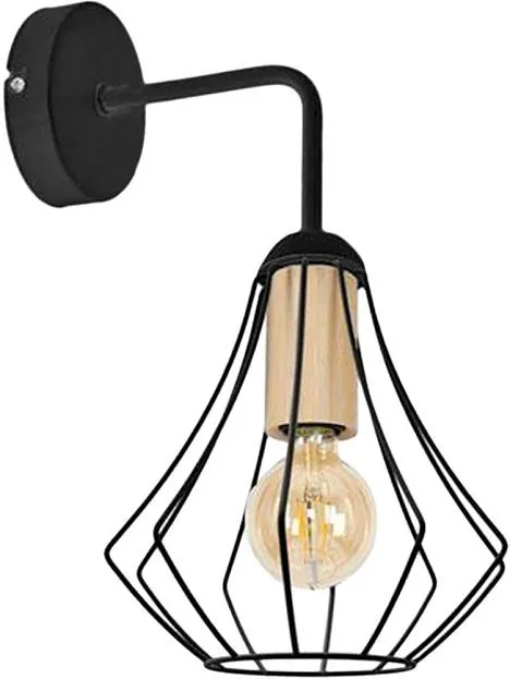 Бра Imex MD.9051-1-W-BK+WOOD Бра Imex MD.9051-1-W-BK+WOOD