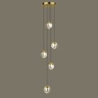 Подвесной светильник Delight Collection MD24001033-5A gold/clear