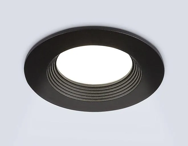 Встраиваемый светильник Ambrella light TN102816 BK черный GU5.3 D80*28 Встраиваемый светильник Ambrella light TN102816 BK черный GU5.3 D80*28