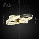 Кольцевые люстры и светильники CANTATA X Два кольца. 60 + 80 см Lampatron 6327-17020