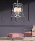 Подвесная люстра Lumina Deco LDP 8013-4 CHR Berton