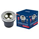 Встраиваемый светильник уличный Uniel ULU-B10A-3W/2700K IP67 GREY