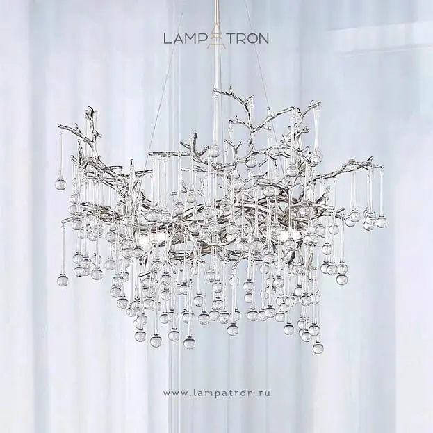 Люстра WATERDROPS 8 ламп. Цвет хром Lampatron 8852-24984 Люстра WATERDROPS 8 ламп. Цвет хром Lampatron 8852-24984