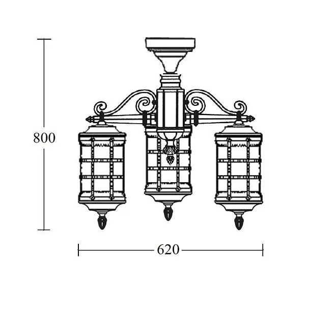 Потолочный светильник уличный Oasis Light 81270A/3 cover Bl BARSELONA