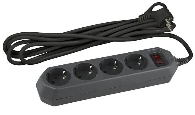 Розеточные блоки, удлинители ЭРА USF-M-4es-1.5m-B