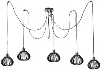 Подвесная люстра паук Imex MD.9010-5-P-BK
