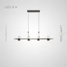 Реечный, рядный светильник MEDVIN LONG 4 лампы Lampatron medvin-long-4 7713-21621