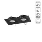 Светильник встраиваемый поворотный IP20 GU10 2*50W 220-240V Novotech 371022 MORUS