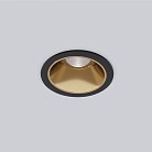 Встраиваемый светильник Elektrostandard чёрный/золото 25081/LED OSTI a062939