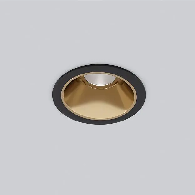 Встраиваемый светильник Elektrostandard чёрный/золото 25081/LED OSTI a062939 Встраиваемый светильник Elektrostandard чёрный/золото 25081/LED OSTI a062939
