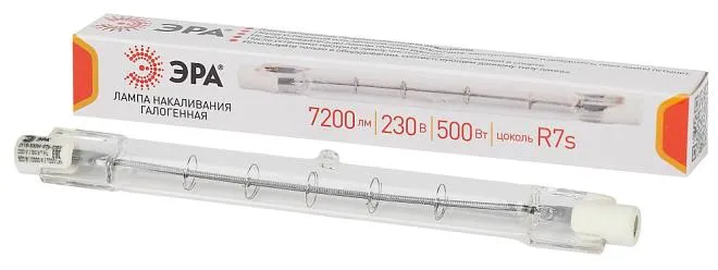 Лампочка галогеновая линейная ЭРА J118-500W-R7s-230V
