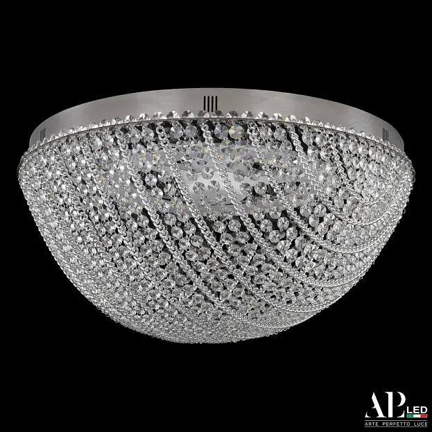 Люстра светодиодная хрустальная с пультом APL LED SH501.2.50.M.LED-DIM.Ni Sicilia Люстра светодиодная хрустальная с пультом APL LED SH501.2.50.M.LED-DIM.Ni Sicilia