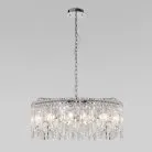 Подвесной светильник с прозрачным хрусталем Eurosvet 60159 хром a065322 Blitz