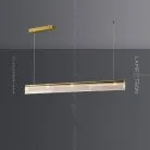 Реечный, рядный светильник DILEMMA L Размер S. Цвет Латунь Lampatron dilemma-l-s-brass 6265-16845