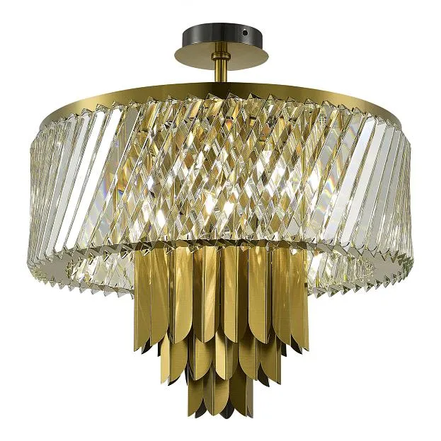 Потолочная люстра на штанге ST Luce Nari SL1635.302.09 Латунь/Прозрачный E14 9*40W Потолочная люстра на штанге ST Luce Nari SL1635.302.09 Латунь/Прозрачный E14 9*40W