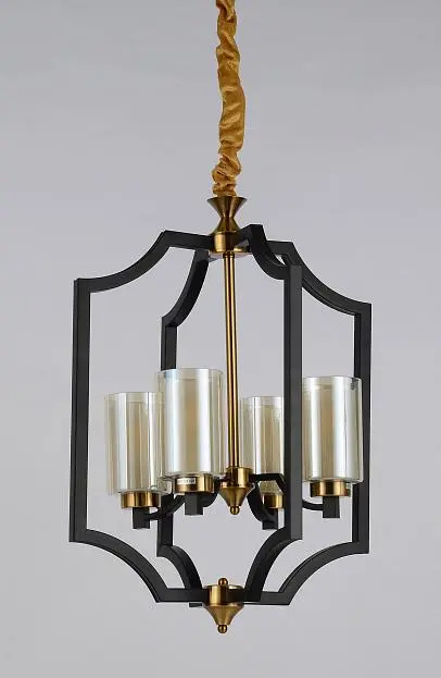 Подвесная люстра Lumina Deco Vigatto LDP 1224-4 BK+MD Подвесная люстра Lumina Deco Vigatto LDP 1224-4 BK+MD
