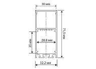 Накладной/подвесной алюминиевый профиль Donolux 3DN18515H3RAL9003 Donel свет