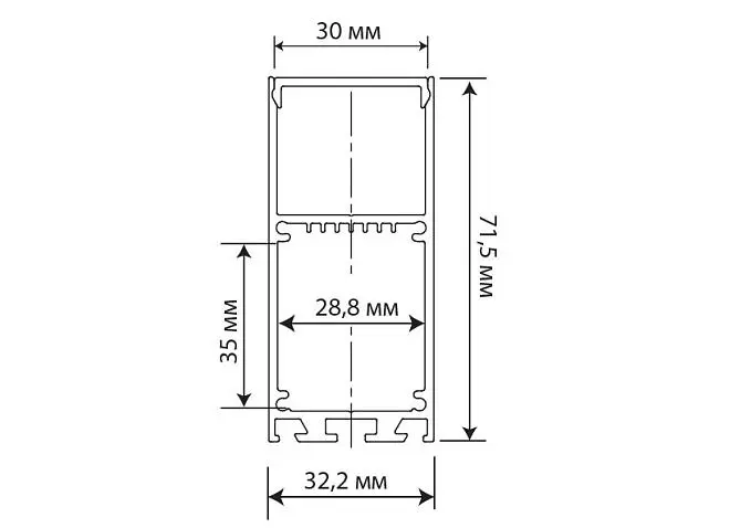 Накладной/подвесной алюминиевый профиль Donolux 3DN18515H3RAL9003 Donel свет Накладной/подвесной алюминиевый профиль Donolux 3DN18515H3RAL9003 Donel свет