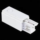 Левый токоподвод для трехфазного шинопровода ST Luce ST030.509.10L Белый