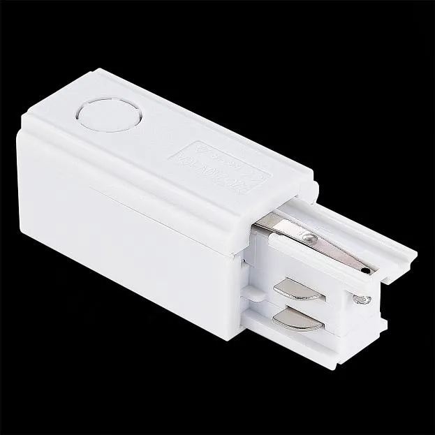 Левый токоподвод для трехфазного шинопровода ST Luce ST030.509.10L Белый
