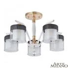 Люстра потолочная с плафонами Arte Milano 332646/5 FGD+WT Napoli