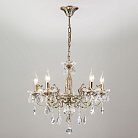 Люстра Eurosvet 3281/5 античная бронза/прозрачный хрусталь Strotskis Elisha 00000063378
