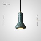 Подвесной светильник LOFFE Тип B. Цвет Латунь + Зеленый Lampatron 7234-19856
