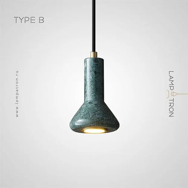 Подвесной светильник LOFFE Тип B. Цвет Латунь + Зеленый Lampatron 7234-19856 Подвесной светильник LOFFE Тип B. Цвет Латунь + Зеленый Lampatron 7234-19856