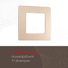 Рамка из поликарбоната на 1 пост Arte Milano 517.17-1.shampan am