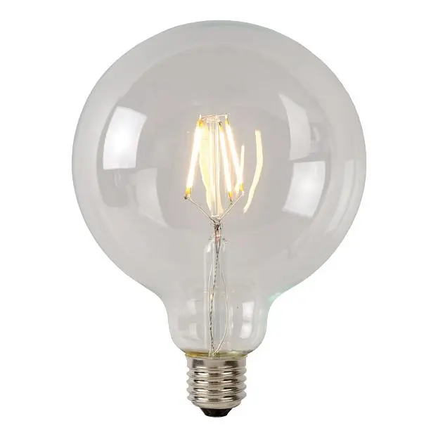 Лампа светодиодная диммируемая E27 7W 2700К прозрачная Lucide 49087/07/60 G95 Class B