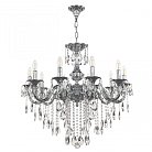 Люстра с хрустальными подвесками Bohemia Ivele Crystal AL79101/10/250 B Ni AL7901