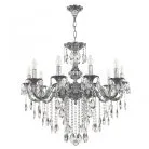 Люстра с хрустальными подвесками Bohemia Ivele Crystal AL79101/10/250 B Ni AL7901