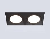 Встраиваемый светильник Ambrella light TN51827/2 BK черный GX53/2 max 15W 215*110*39