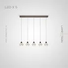 Готовая комбинация светильников ELVARD COMBO 5 ламп. Планка Lampatron 6953-19076