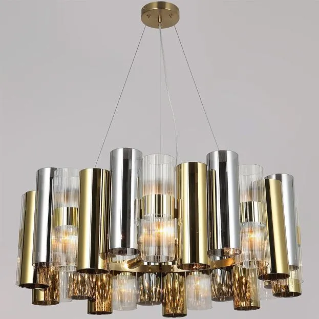 Подвесная люстра ILLUMICO IL0525-6P-79 BRASS Подвесная люстра ILLUMICO IL0525-6P-79 BRASS