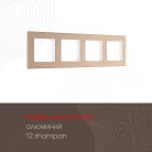 Рамка из алюминия на 4 поста Arte Milano 503.12-4.shampan am